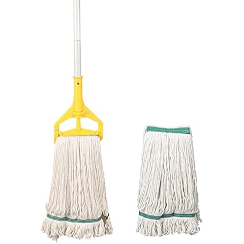 OFO Loop-End String Mop, Heavy Duty Commercial Industrial Mop with Extra Mop Head Replacement, 59 inch Handle for Floor Cleaning Cover