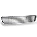 Grille Compatible With 1996-2001 Audi A4, Badge Less Style ABS Chrome Front Bumper Hood Grill by IKON MOTORSPORTS, 1997 1998 1999 2000