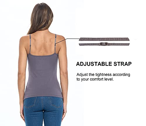 Image of Natural Uniforms Women's Camisole Tank Top-Breathable Cotton Stretch