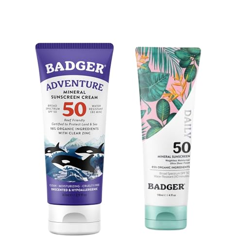 Badger SPF 50 Adventure Cream + SPF 50 Daily Mineral Sunscreen image 4