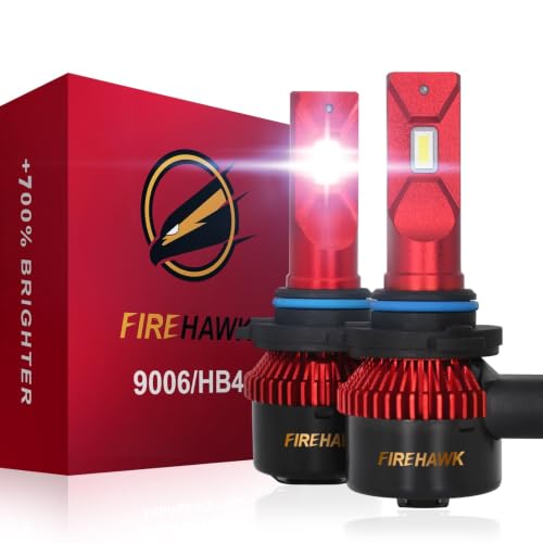 Image of Firehawk 9006 HB4 Bulbs 50000LM 700% Brighter 6000K IP68 Fog Light 2 Pack