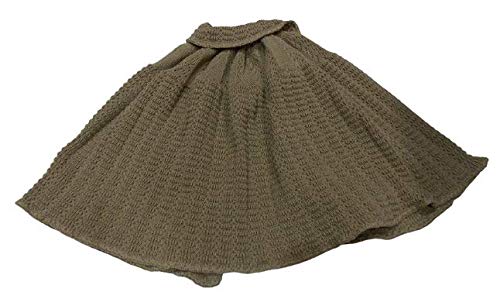 Chal de Punto Mujer, Color Arena, Cuello Chal, Manga de Capa, Invierno, Otoño