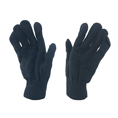Gants thermiques d'hiver chauds doublés Thinsulate tricotés respirants Cover