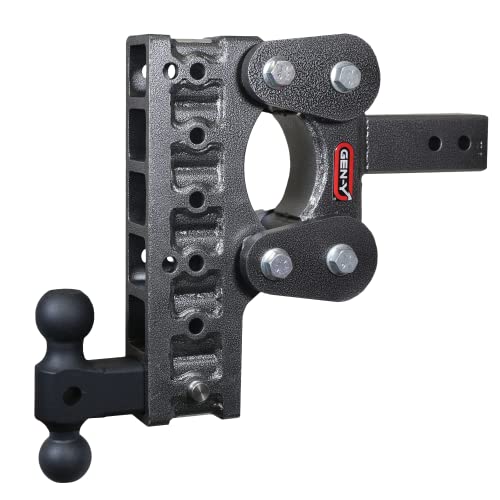 GEN-Y Hitch Adjustable Tow Hitch with Dual-Ball Attachment for 2.5
