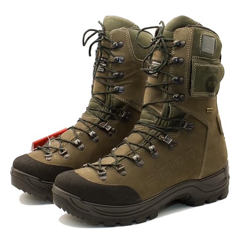 Alpina TRAPPER Men's Premium Mid Calf Boots - Full Leather Waterproof Hunting Shoes with Breathable Sympatex Membrane and Slip Resistant Sole Made in Europe4