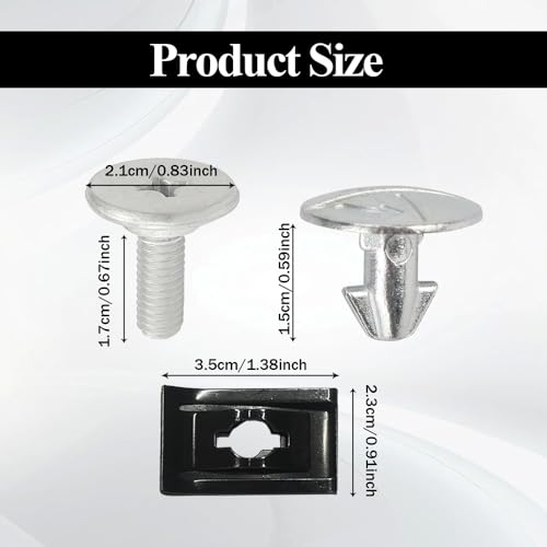 Image of HAOBO 14PCS Engine Lower Cover Pin Screws, Engine Splash Shield Hardware Screw and Access Clip, Engine Case Guards Compatible with Honda Accord Civic, Replace #90674-TY2-A01 90105-TBA-A00 (K2-14PCS)