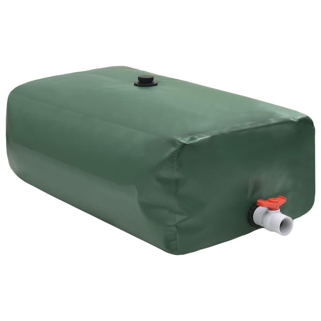 vidaXL Depósito de Agua Plegable con Grifo, Bidón de Agua, Contenedor de Almacenaje de Agua, Tanque de Agua para Jardín, PVC 1000 l