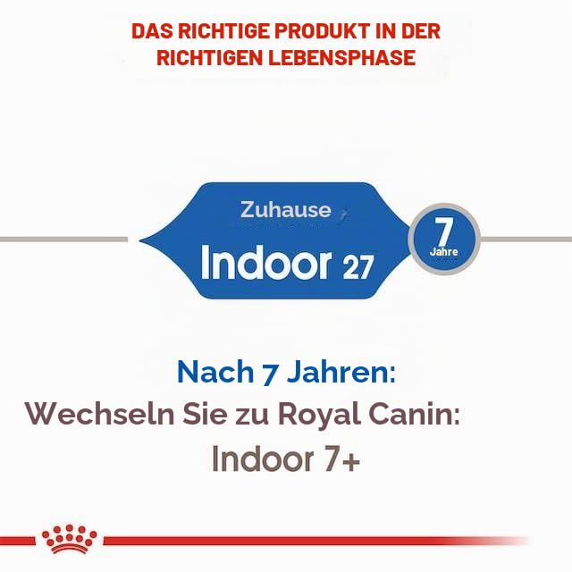 ROYAL CANIN Indoor 27 | 3er Pack | 3 x 400 g | Trockenfutter für Wohnungskatzen bis 7 Jahre | Mit angepasstem Energiegehalt | Zur Unterstützung und Förderung der Verdauung