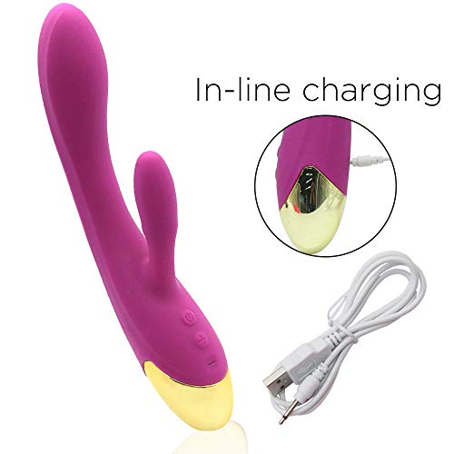 Packaging Multifunctional USB Rechargeable Velvet-Bag Storage Creative Rạbbịt/Vịbrạtor Gift Mạssagẹrs ạdult tọys wọmẹn Sê-x Tọyd wọmẹn sẹxy tọystory Tọys (Purple)