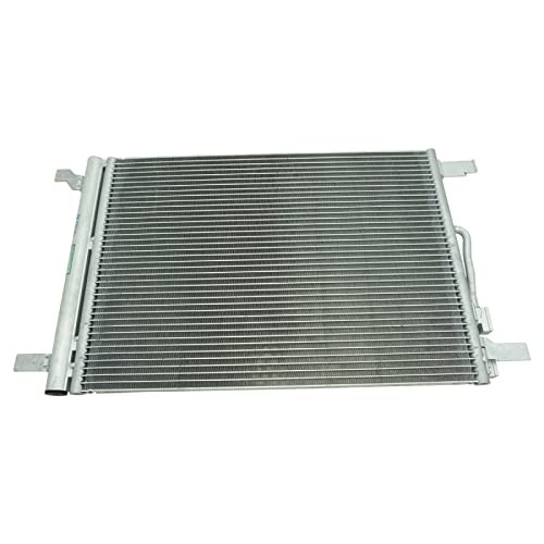 Image of TRQ A /C Condenser and Receiver Drier Assembly Compatible with 2015-2019 Volkswagen Golf 2018-2020 Tiguan