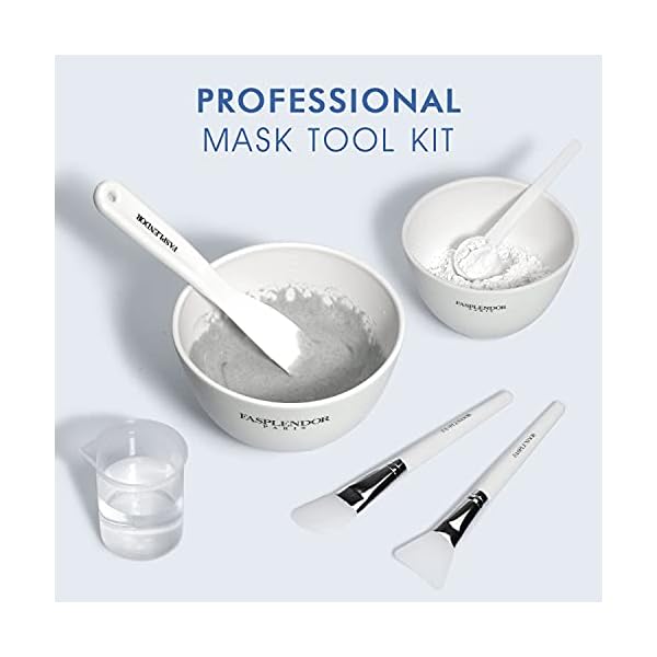 Silicone-Face-Mask-Mixing-Bowl-Set-DIY-Face-Mask-Brush-Mixing-Set-with-Facial-Mask-Bowl-Spatula-Measuring-Cup-Spoon-7-IN-1-SPA-Face-Mask-Applicators-with-Stylish-Makeup-Bag Face Mask Mixing Bowl Set with Silicone Facial Bowls, Brushes, Spatula, Measuring Cup + Scoop, Reusable Makeup Pad, Stylish Makeup Bag, 8 in 1 Esthetician Tool Kit, SPA Quality