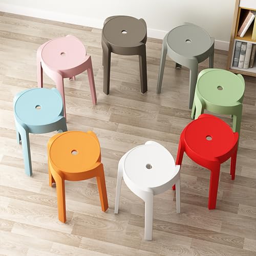 Taburetes de cocina apilables, sillas estables para sala de conferencias, isla de cocina, cafetería y comedor, elegante diseño caqui, solución de asiento que ahorra espacio