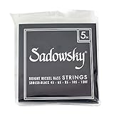 Sadowsky ブラックラベルベース弦 ニッケル弦 5弦 045-130 SBN45B Black