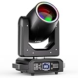 200W RGBW LED Beam Moving Head Licht, Beam Spot Licht mit 7+1 Farben & 11+1 Gobo- Räder 18 Prisma, d-mx512 Steuerung für Bühne Disco Party Hochzeit Weihnachten Halloween