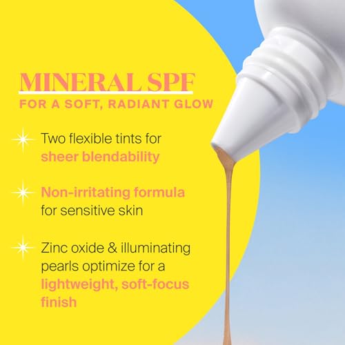 Supergoop! Glowscreen Soft-Radiance Drops Mineral SPF 40 - Golden Hour - 1.7 oz - Visibly Illuminates, Smooths, Evens Skin & Blurs Pores Instantly - All Skin Types