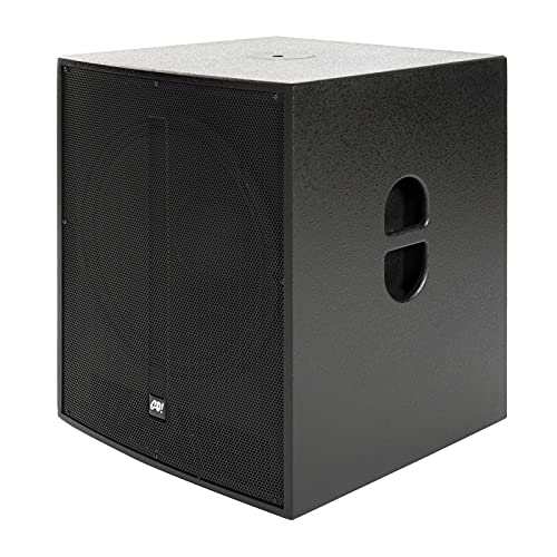 MUSIC STORE Go! Sub 18A Aktive Bassbox - 18 Zoll Tieftöner, 280W RMS, 1000W Peak Leistung, Holzgehäuse, XLR Eingang & Ausgang, Ideal für Veranstaltungen und Konzerte