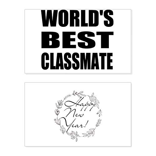 Tarjeta conmemorativa de graduación y Año Nuevo para el mejor compañero de clase