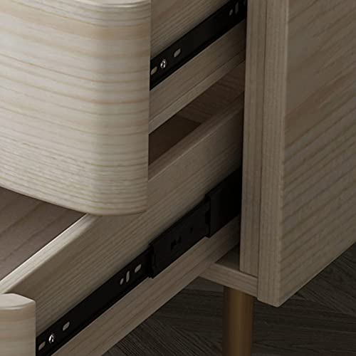 Table de chevet minimaliste moderne pour optimiser le rangement du lit - 6