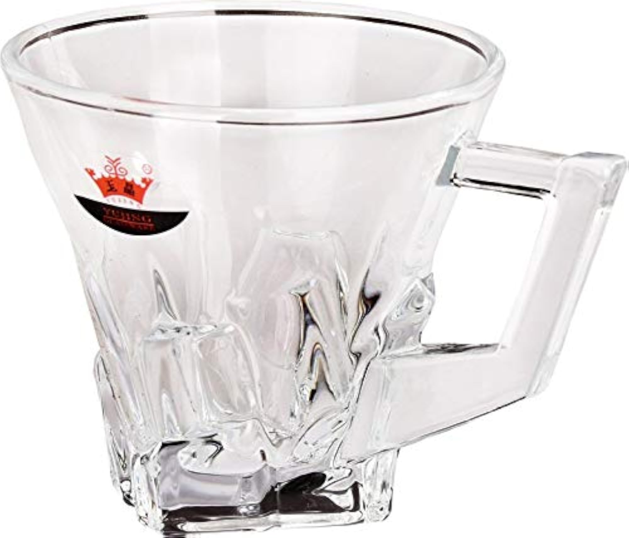 Clear Glass Coffee & Tea Cup Set, 6 Pieces, 100 Ml
