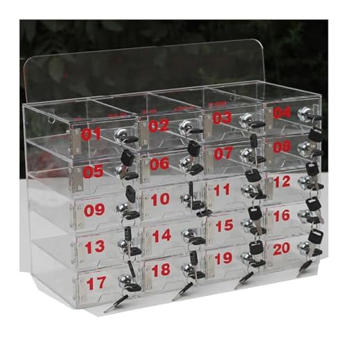 Mobile Phone Storage Cabinet, Phone Safe Storage Locker, Desktop Storage Bin Wall Mountable, for 20 Devices for Classrooms Factories Meeting Rooms(41.7x18x34.5cm)