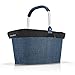 Reisenthel Panier de courses avec housse de protection de confidentialité assortie Bleu twist