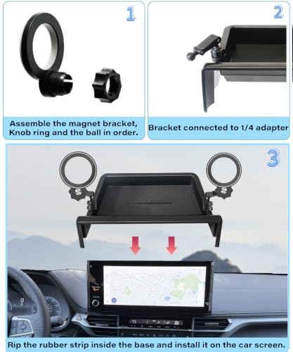 Image of Car Phone Holder for Toyota Sienna 2025 2026 12.3 inch Screen Accessories