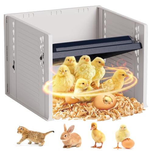 Küken Wärmeplatte, Wärmeplatte für Küken, Wärmeplatte Küken, Professionelle Küken Wärmeplatte mit Thermostat, für Brutkasten, Hühnerstall & Haustiergeflügel, Energiesparend & Wasserdicht(220V/25W)