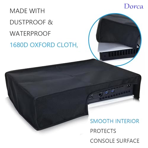 Image of Dust Cover for PS5 Console Digital Edition & Disc Edition Playstation5 - Horizontal Anti-Scratch Dust Guard, 1680D Oxford Cloth, Waterproof Protective Premium Quality, Durable & Stylish Design