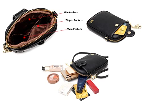 Aslana Touch Screen Phone Bag Vertical Small Crossbody Bag Handbag for Women4