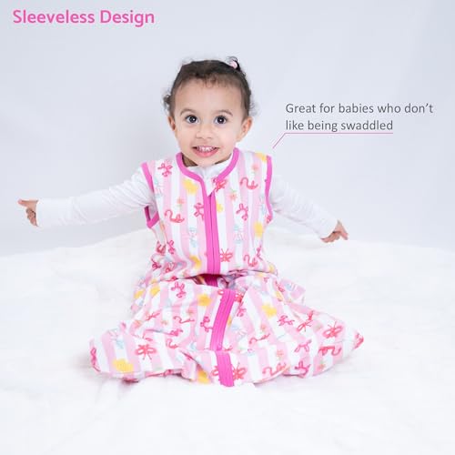 Image of LollyBanks Sleep Sack, 100% Cotton Neutral Baby Sacks, 0.5 TOG Sleep Sacks Lightweight with 2-Way Zipper