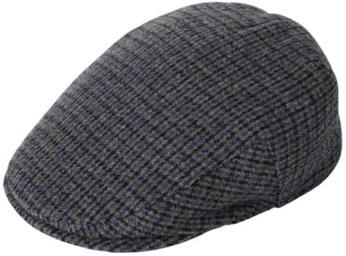 Failsworth Worcester 913 - Gorra plana de lana para hombre, color azul marino, talla M (57 cm), Patrón 913 - Azul marino, 57