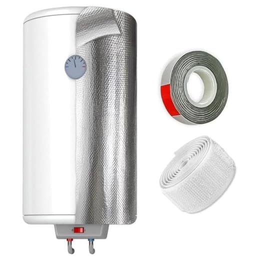 AISLANTE TERMICO reflexivo para CALENTADOR de AGUA - Reduce pérdida de calor y reduce consumo de energía - [ 1.20X1.80m ] - Incluye cinta doble cara y cinta autoadherente| 3 capas|4mm espesor