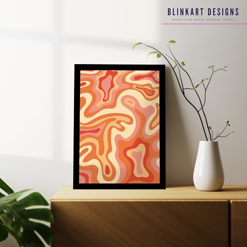 Image of BLINKART Trendy Abstract Wall Art Painting Print Design | Aesthetic Wall Decor Photo Artwork Frame Decoration Hanging For Home Bedroom Living Room Office Wall Decor | T075 | 13x10 Inches