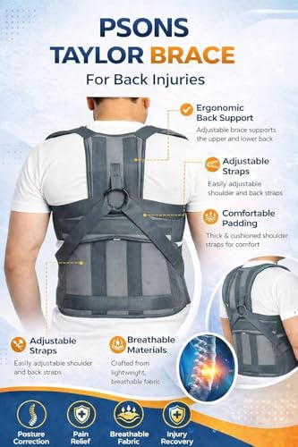 Image of Taylor Brace Premium Dorso Lumbar Spinal Brace | Support Belt For Back & Shoulder | For Stability & Immobilisation | Straightener For Spine & Body Posture Corrector | For Men & Women(Universal) (XL)