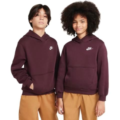 NIKE K NSW CLUB FLC Hoodie in Night Maroon Cover
