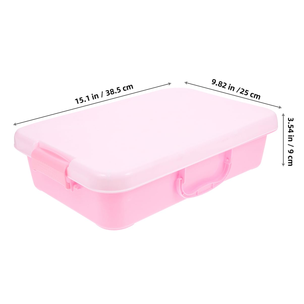 KONTONTY 2pcs Portable Sandbox Storage Box with Lid Lightweight Handheld Sand Tray for for Organizing Bedroom Playroom