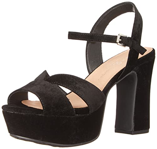 Sandale talon femme en velours chic pour mariage et soirées d'été