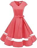 ❤1950er Vintage Still, die Voraussetzung für jede mode für Frauen oder Mädchen. Ob Sie an einer Cocktailparty teilnehmen oder zur Arbeit gehen, wird dies Kleid eine richtige Wahl sein.