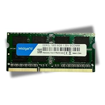 Memoria Midgard 8GB (1X8GB) DDR3 SODIMM 1600MHZ CL11 1,35V Para Notebook Laptop
