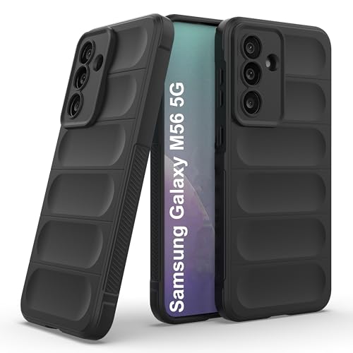 Image of amazon basics Back Case Cover for Samsung Galaxy M56 5G | Compatible for Samsung Galaxy M56 5G Back Cover | Liquid Silicon Magic Case with Camera Protection | Black
