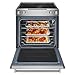 6.4 cu. ft. 5 Burner Element Slide-in Electric Range with Self-Cleaning Convection Oven in Stainless Steel