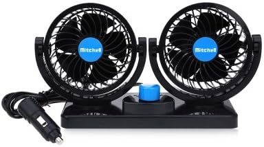 Mitchell 2 Gears 360 Degree Rotating Mini Low Noise Adjustable Car Air Conditioner Cooling Fan