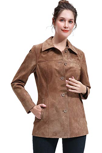 BGSD Women Tiana Suede Leather Coat (Also available in Plus Size & Petite)2