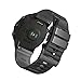 SumRioo 24mm Correa Compatible con Suunto 9/Suunto 9 Baro, Pulsera Repuesto Silicona Compatible con Suunto 7/Suunto D5/Suunto Spartan Sport/Sony Smartwatch 2 SW2/Fossil Q Nate Hybrid - Negro/Gris