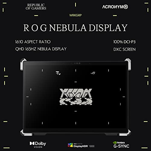 Image of ASUS ROG Flow Z13 (2023), Intel Core i9-13900H 13th Gen, 13.4 inch QHD+ 165Hz, 8GB RTX 4070, 2-in-1 Gaming Laptop (32GB /1TB SSD /Windows 11 /Office 2021 /Acronym /1.32 Kg), GZ301VIC-MU004WS