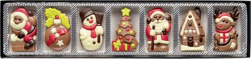 Confiserie Weibler Schokolade Weihnachten - 7 Schokoladenfiguren - Schokoladengeschenk Xmas - 70g
