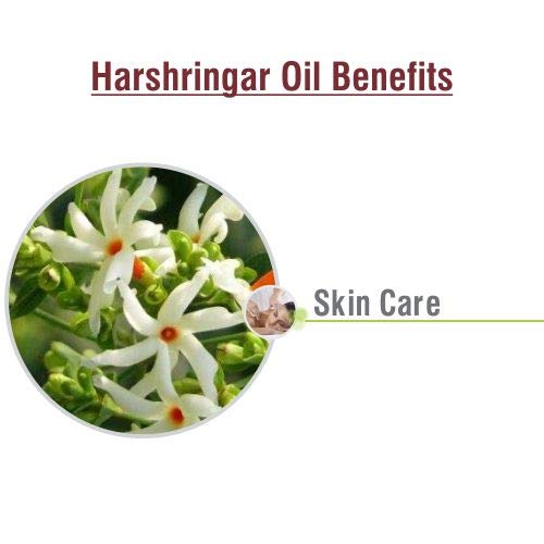 Image of Crysalis Harshringar (Nyctanthes Arbor-Tristis) | Pure & Natural Undiluted Carrier Oil Organic Standard /Cold Pressed Oil For Glowing Skin, Healthy Hair, Nourished Face -10Ml With Dropper