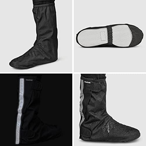 GripGrab Dryfoot 2 Überzieher Schuhe Regen Fahrrad Überschuhe Wasserdicht Regenschutz Gamaschen Überzug Alltagsschuhe – Bild 4
