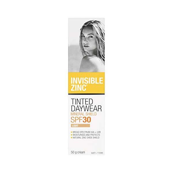Invisible-Zinc-Light-Tinted-Daywear-SPF-50-Daily-Moisturizer-With-Sun-Protection-Sheer-Foundation-To-Nourish-Prevent-Appearance-Of-Premature-Aging-Caused-By-Harmful-UV-Rays-50g Invisible Zinc Light Tinted Daywear SPF 30+ - Daily Moisturizer with Sun Protection & Sheer Foundation to prevent appearance of Premature aging caused by Harmful UV Rays - 50g