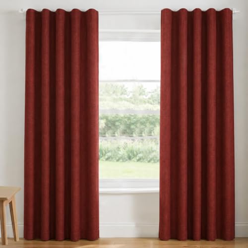 Image of FRESH FROM LOOM Jute Light Block 10 ft Parde | 10 ft Door Curtains for Slider Track | Non-Ring Curtains | Non-Ring Curtains | S-Wave Pleat | Door parda | Parde (Size - 10ft, Orange,1pc)